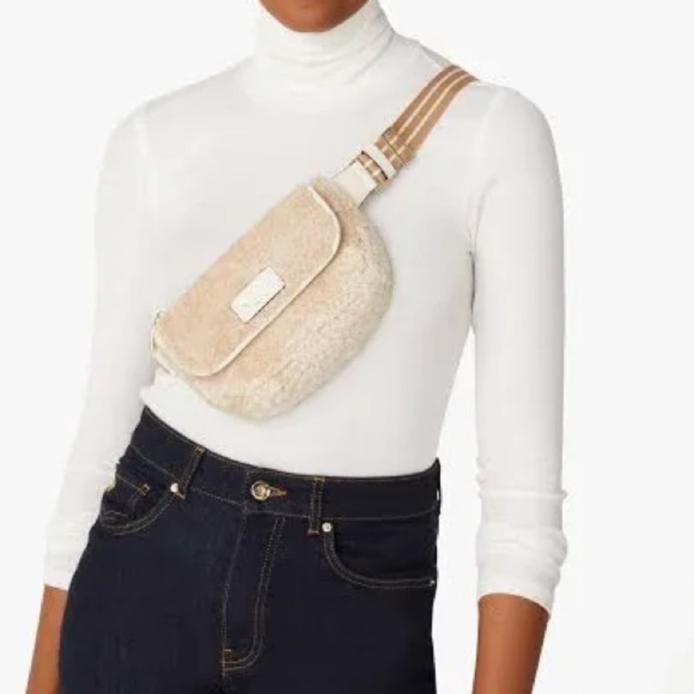 Like New Kate Spade Kate Rosie Shearling Belt Bag Fanny Pack KE711